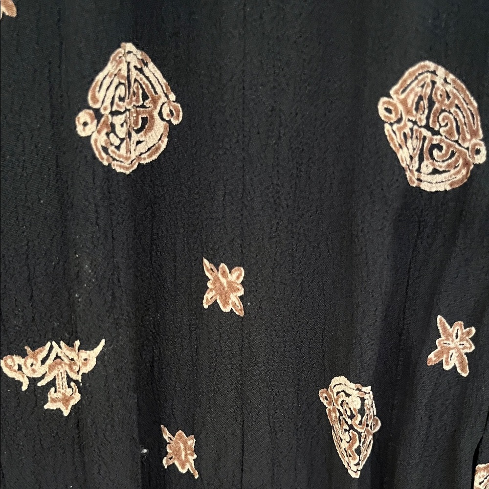 Chico's Black & Beige Patterned Button Down Jacke… - image 4